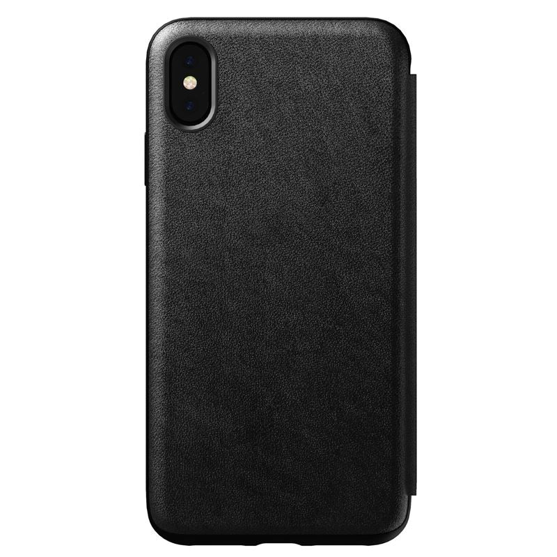 Husa de protectie Nomad Folio pentru iPhone Xs Max, Piele, Negru - iSTYLE RO