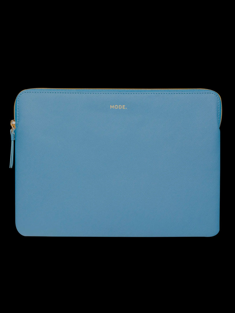 Husa dbramante1928 Paris pentru MacBook Pro 13"/MacBook Air 13", Piele, Albastru deschis - iSTYLE RO