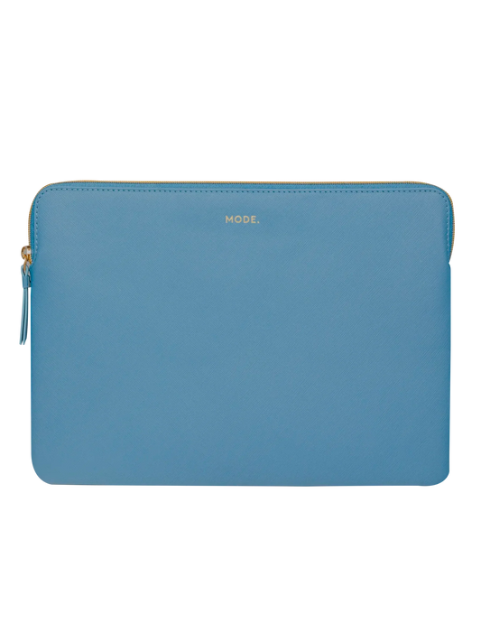 Husa dbramante1928 Paris pentru MacBook Pro 13"/MacBook Air 13", Piele, Albastru deschis - iSTYLE RO