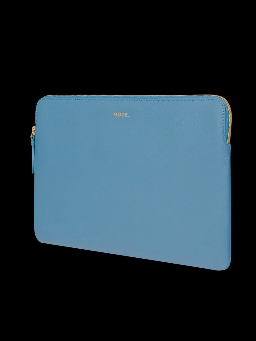 Husa dbramante1928 Paris pentru MacBook Pro 13"/MacBook Air 13", Piele, Albastru deschis - iSTYLE RO