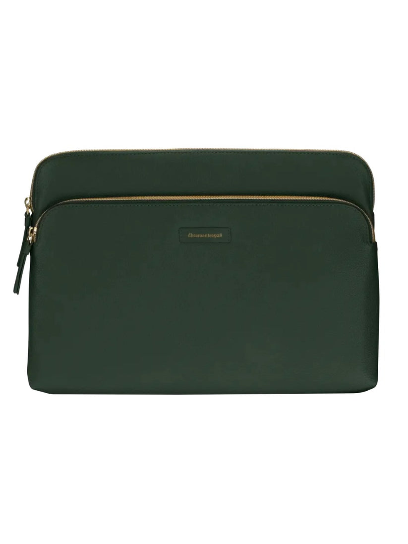 Husa dbramante1928 Paris+ pentru MacBook Pro 13"/MacBook Air 13", Piele, Verde - iSTYLE RO