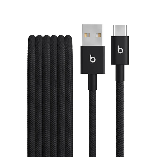 Cablu Beats USB-A la USB-C de 1,5 m, Woven, Negru - iSTYLE RO