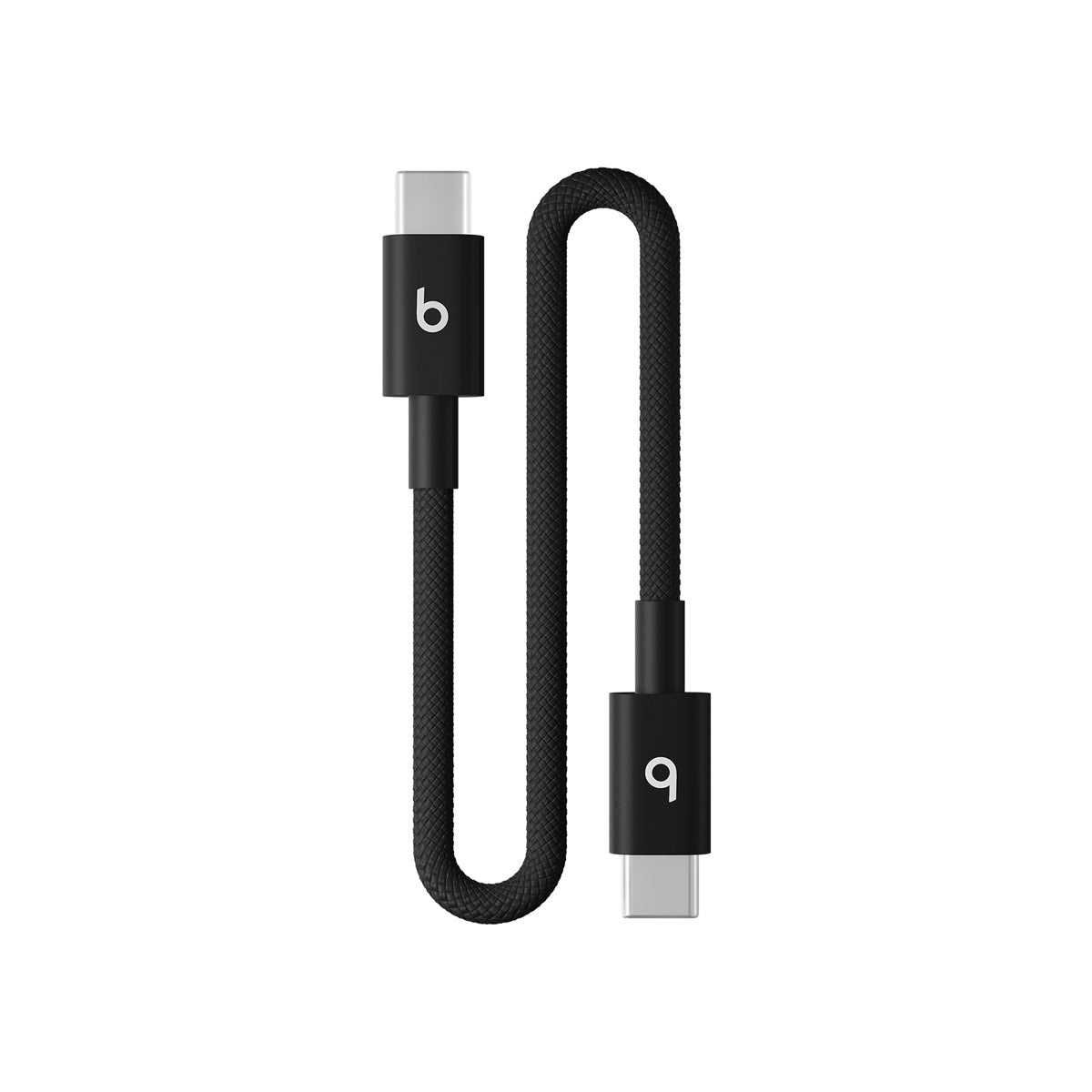 Cablu Beats USB-C la USB-C de 20 cm, Woven, Negru - iSTYLE RO