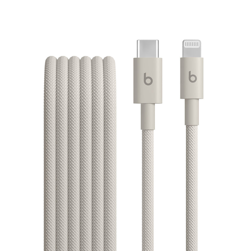 Cablu Beats USB-C la Lightning de 1,5 m, Woven, Gri - iSTYLE RO
