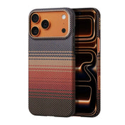 Husa de protectie PITAKA pentru iPhone 17 Pro Max, Portocaliu/Maro