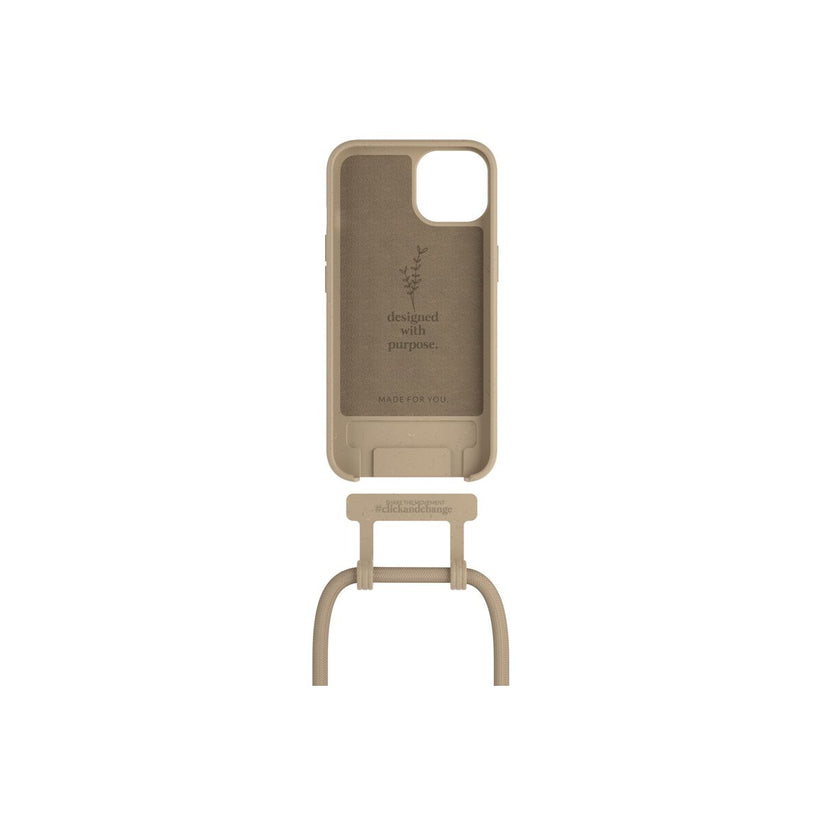 Husa de protectie Woodcessories Change Case pentru iPhone 14, Taupe - iSTYLE RO