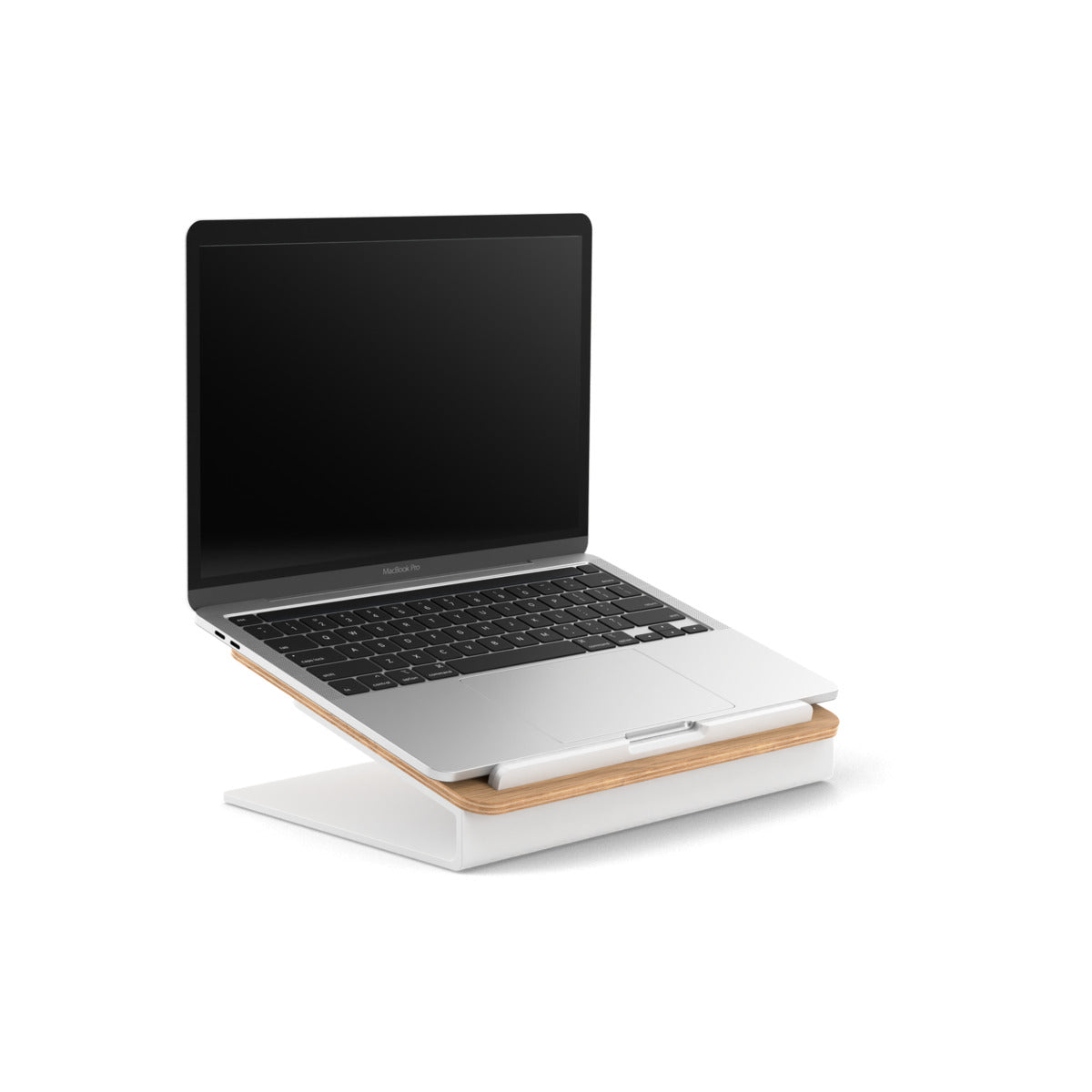 Suport Woodcessories pentru laptop Oat/White - iSTYLE RO