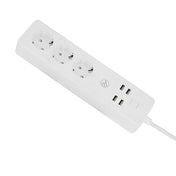 Prelungitor smart Tellur Wireless, 3 Prize, 4 x USB, 2200W, 10A, Cablu 1.8m, Alb - iSTYLE RO