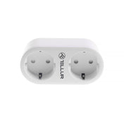 Priza Smart Tellur WiFi, 2 Porturi Schuko, 3680W, 16A, Monitorizarea Energiei, Alb - iSTYLE RO