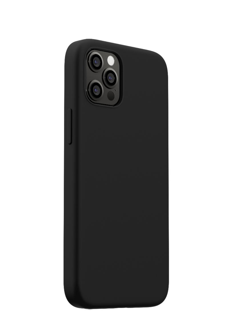 Husa de protectie NEXT ONE Silicon Case MagSafe pentru iPhone 12 si iPhone 12 Pro, Negru - iSTYLE RO