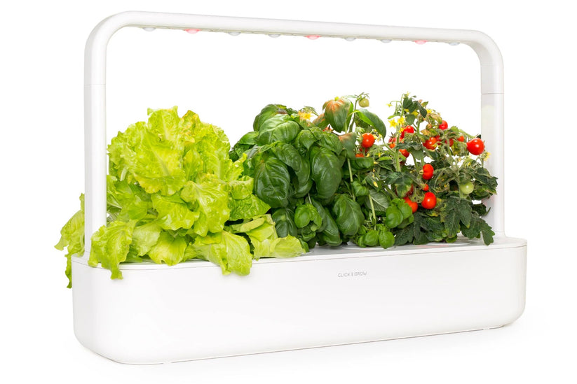 Gradina inteligenta Click & Grow Smart Garden 9, cu lampa LED, Alb - iSTYLE RO