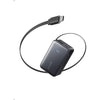 Baterie externa Anker Nano 10.000 mAh 45W, cablu USB-C retractabil, Negru