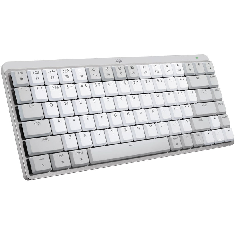 Tastatura Wireless Logitech MX Mechanical Perfomance Mini for Mac, Iluminata, Silentioasa, USB, BT, US INT, Pale Grey - iSTYLE RO