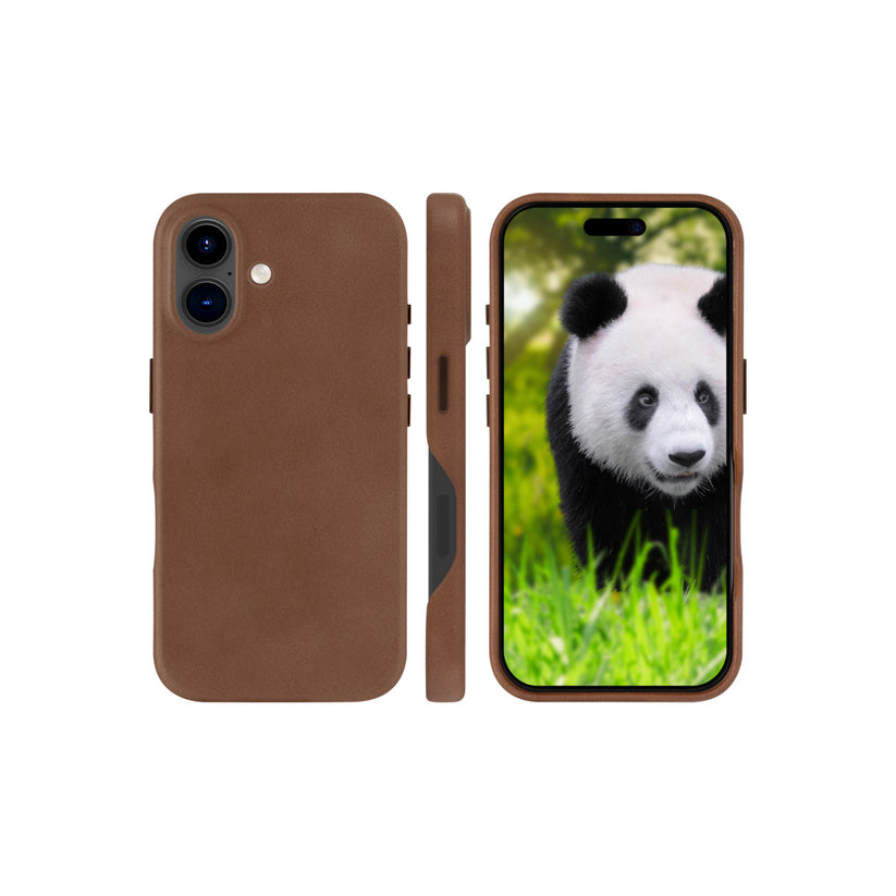 Husa de protectie Dbramante1928 din piele pentru iPhone 16, Roskilde, Maro - iSTYLE RO