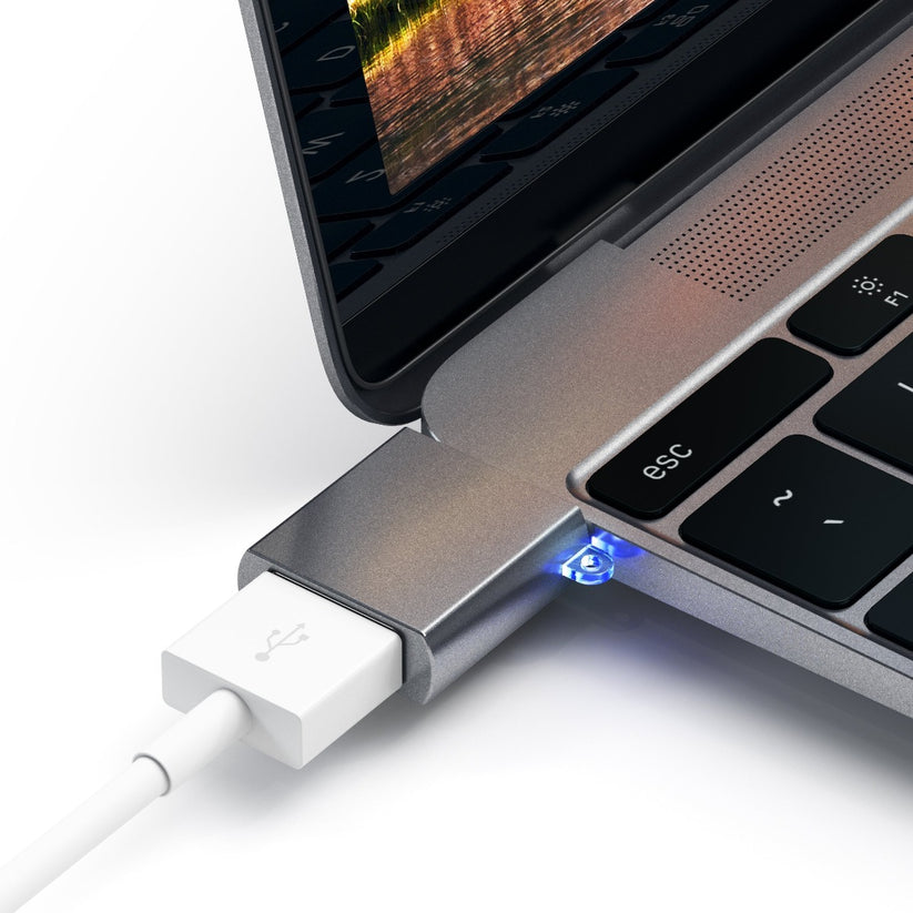 Adaptor Satechi USB-C la USB-A 3.0, Gri Spatial - iSTYLE RO