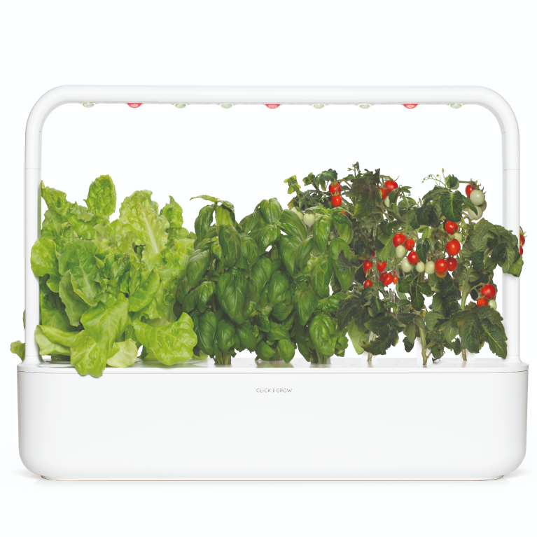 Gradina inteligenta Click & Grow Smart Garden 9, cu lampa LED, Alb - iSTYLE RO