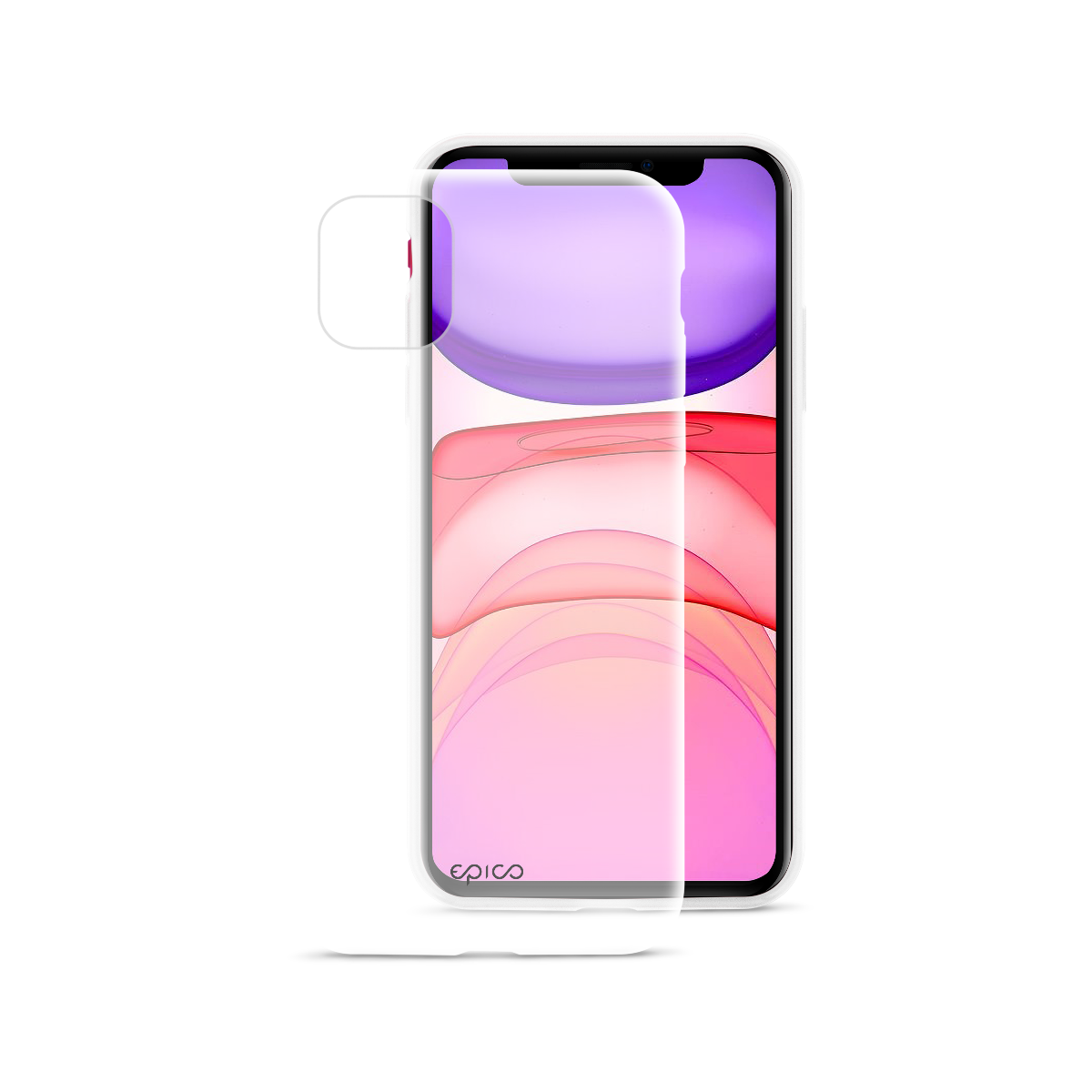 Husa de protectie iPhone 11, Silicon, Alb Transparent - iSTYLE RO