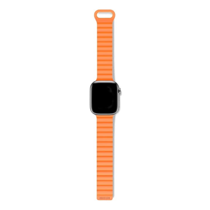 Curea magnetică DECODED pentru Apple Watch Apple Watch 42/44/45/49MM, Silicon, Portocaliu - iSTYLE RO