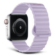 Curea magnetică DECODED pentru Apple Watch 41/40/38MM, Silicon, Mov - iSTYLE RO