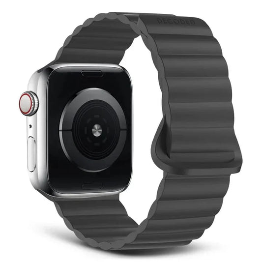 Curea magnetică DECODED pentru Apple Watch Apple Watch 42/44/45/49MM, Silicon, Negru - iSTYLE RO
