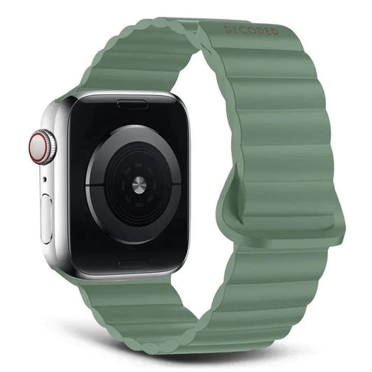 Curea magnetică DECODED pentru Apple Watch 41/40/38MM, Silicon, Verde - iSTYLE RO