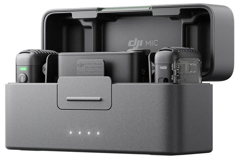 Kit DJI microfon Wireless 2 MIC (2 TX + 1 RX + Stație încărcare) - iSTYLE RO