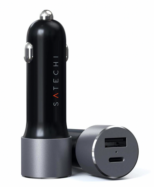 Incarcator auto Satechi 72W Type-C PD Car Charger - Space Gray - iSTYLE RO