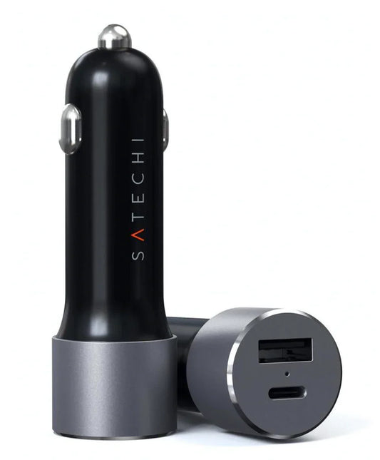 Incarcator auto Satechi 72W Type-C PD Car Charger - Space Gray - iSTYLE RO