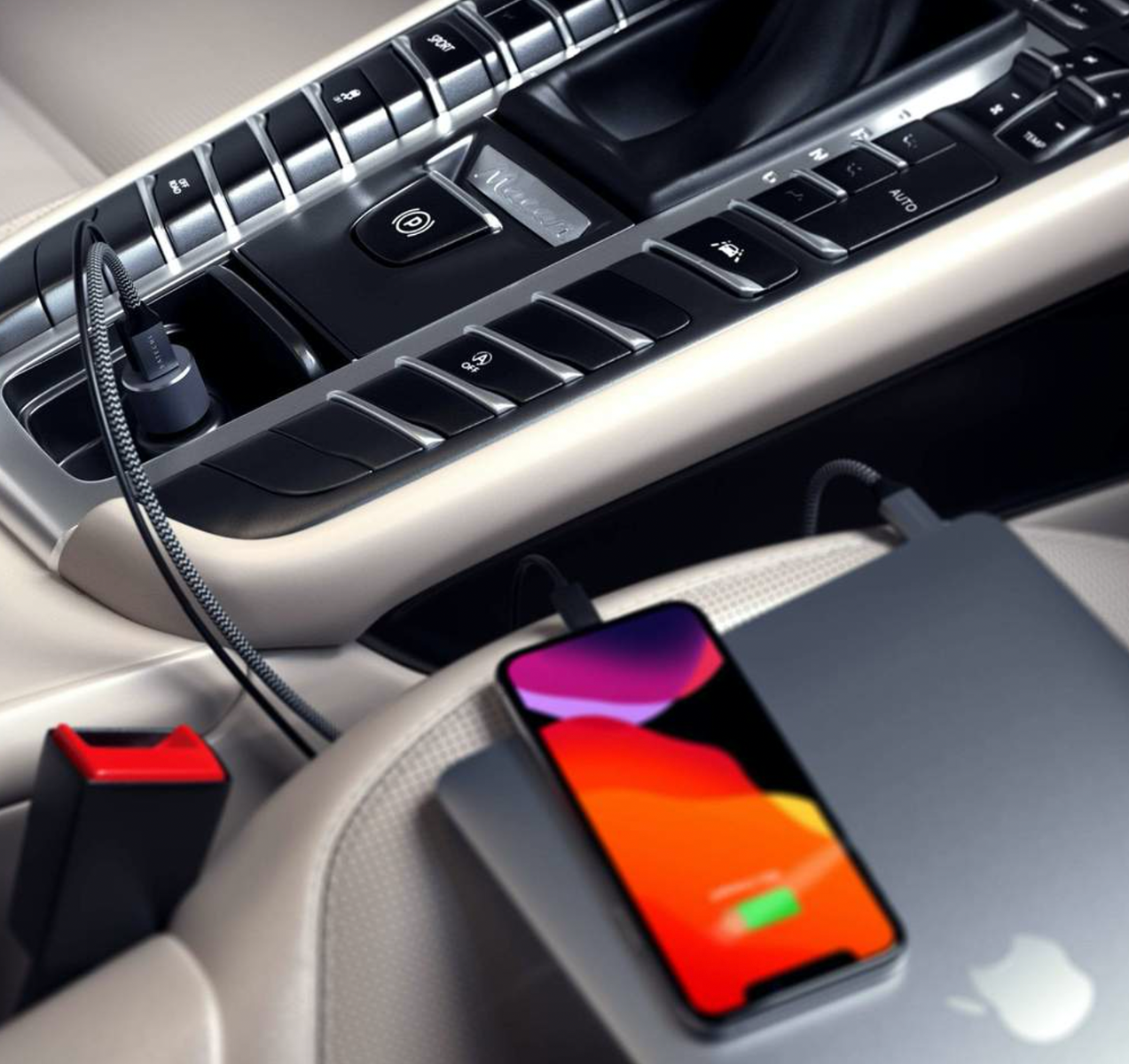 Incarcator auto Satechi 72W Type-C PD Car Charger - Space Gray - iSTYLE RO