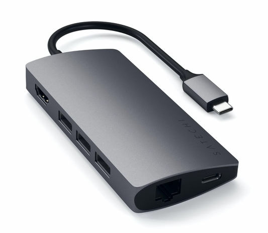 Docking station Satechi Aluminum TYPE-C Multi-Port, Space Grey - iSTYLE RO