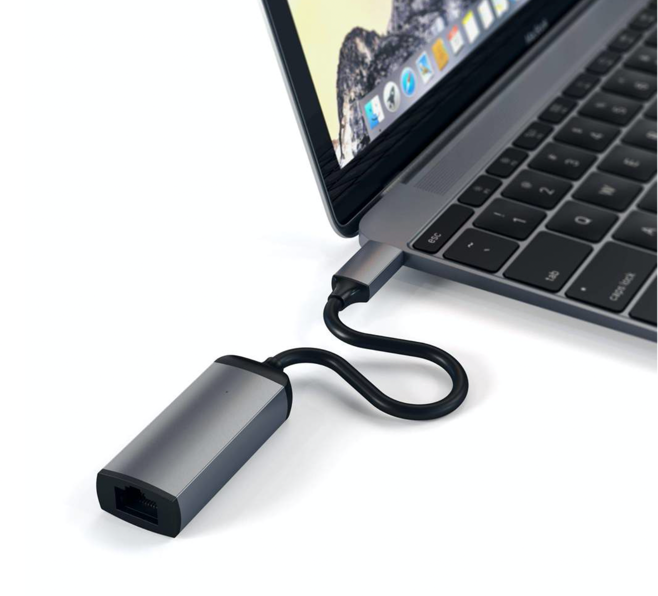 Adaptor Satechi Type-C la Gigabit ETHERNET Space Gray - iSTYLE RO