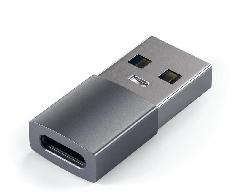 Adaptor Satechi din aluminiu USB-A la USB-C, Gri - iSTYLE RO