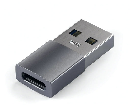 Adaptor Satechi din aluminiu USB-A la USB-C, Gri - iSTYLE RO