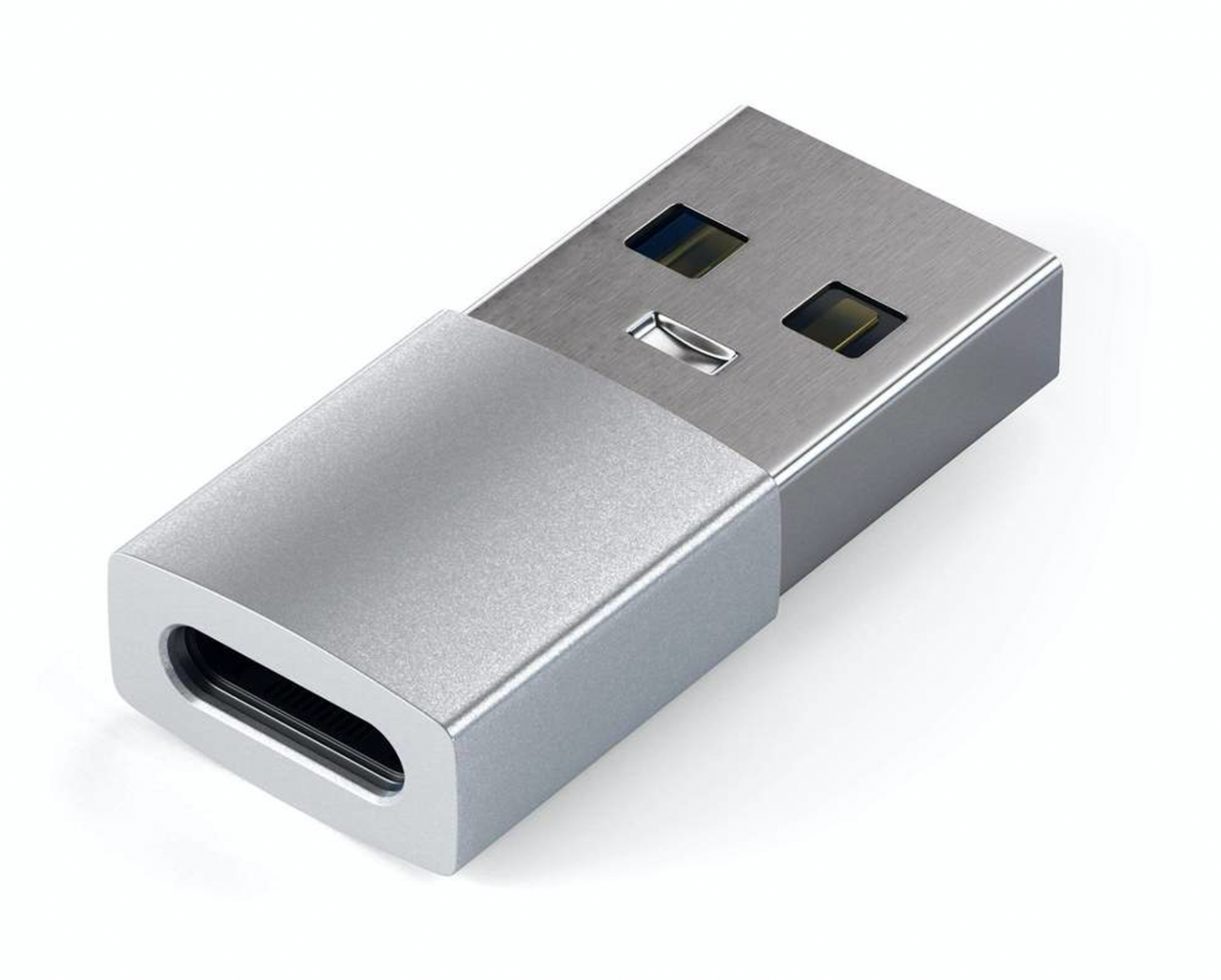 Adaptor Satechi din aluminiu USB-A la USB-C, Argintiu - iSTYLE RO