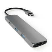 Adaptor Satechi Type-C MultiPort Adapter Slim (Space Gray) - iSTYLE RO