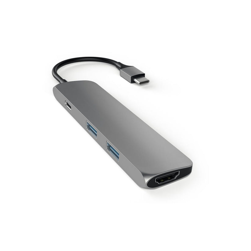 Adaptor Satechi Type-C MultiPort Adapter Slim (Space Gray) - iSTYLE RO