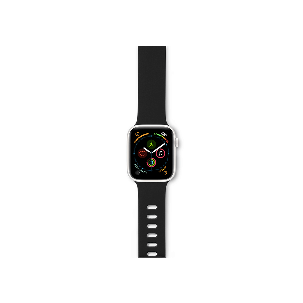 Curea Epico pentru Apple Watch 38/40/41mm Silicon Negru - iSTYLE RO