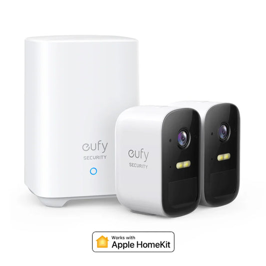 Sistem de supraveghere video eufyCam 2C Security wireless, HD 1080p, 2.1 MP, IP67, Nightvision, 2 camere video - iSTYLE RO