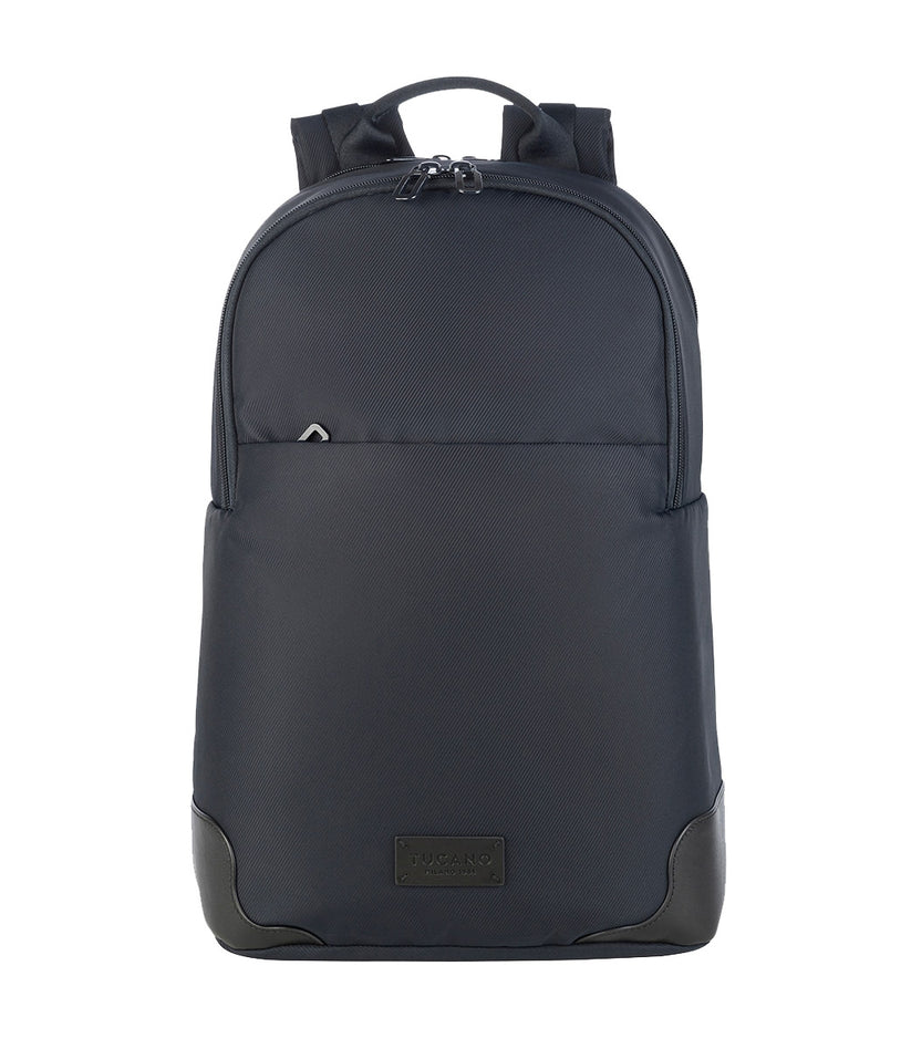 Rucsac Tucano cu elemente de piele, 16", Bleumarin/Negru - iSTYLE RO