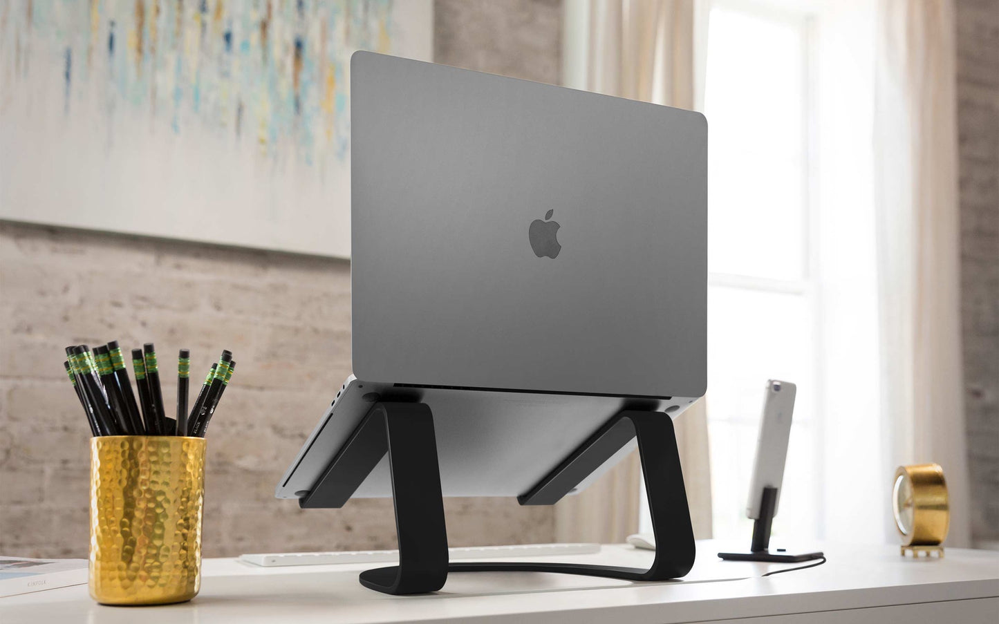 Suport Curve Twelve South pentru MacBook si laptopuri, Negru - iSTYLE RO