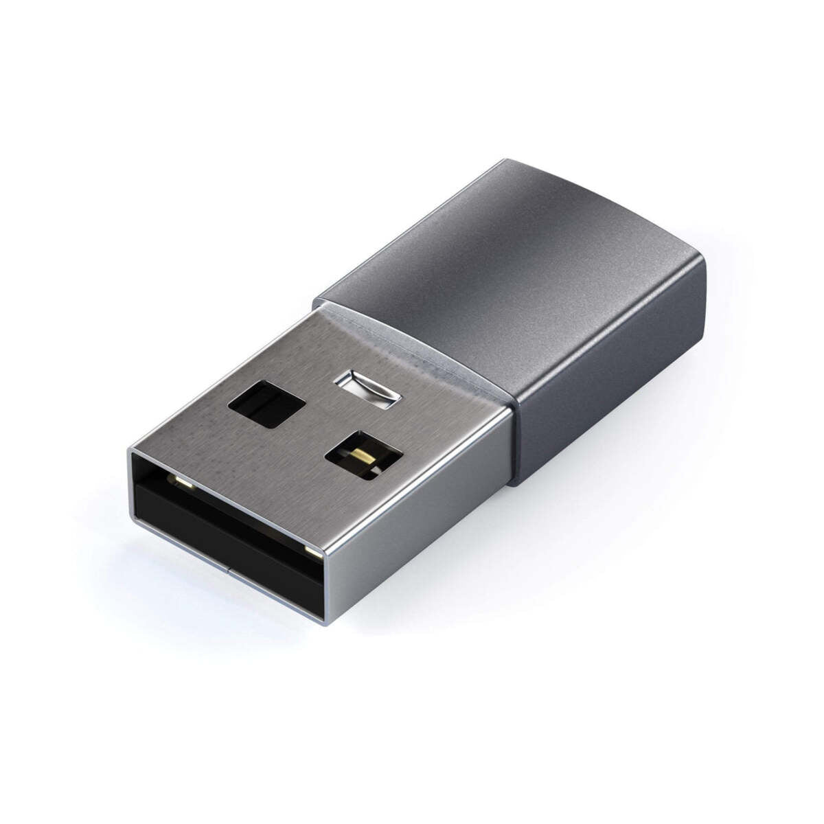 Adaptor Satechi din aluminiu USB-A la USB-C, Gri - iSTYLE RO