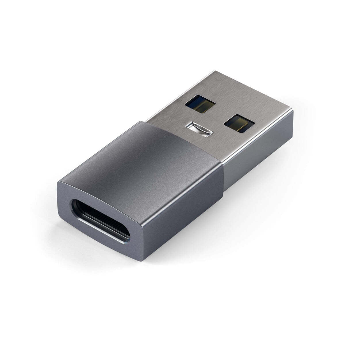 Adaptor Satechi din aluminiu USB-A la USB-C, Gri - iSTYLE RO