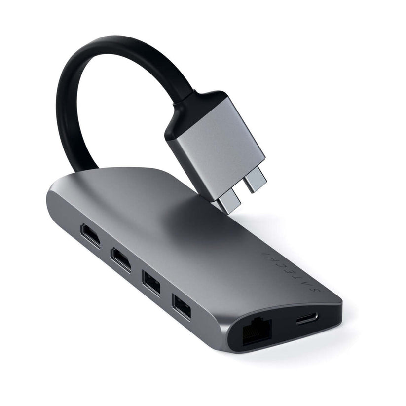 Adaptor Satechi TYPE-C Dual Multimedia Adapter - Space Gray - iSTYLE RO