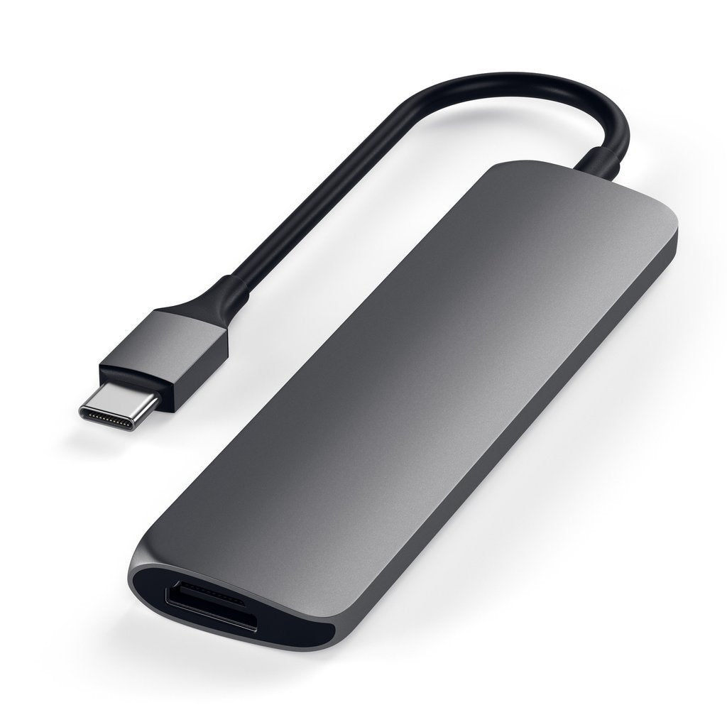 Adaptor Satechi Type-C MultiPort Adapter Slim (Space Gray) - iSTYLE RO