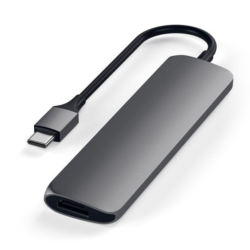 Adaptor Satechi Type-C MultiPort Adapter Slim (Space Gray) - iSTYLE RO