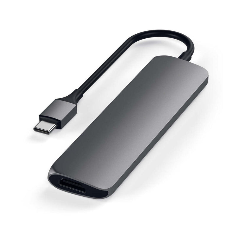 Adaptor Satechi Type-C MultiPort Adapter Slim (Space Gray) - iSTYLE RO