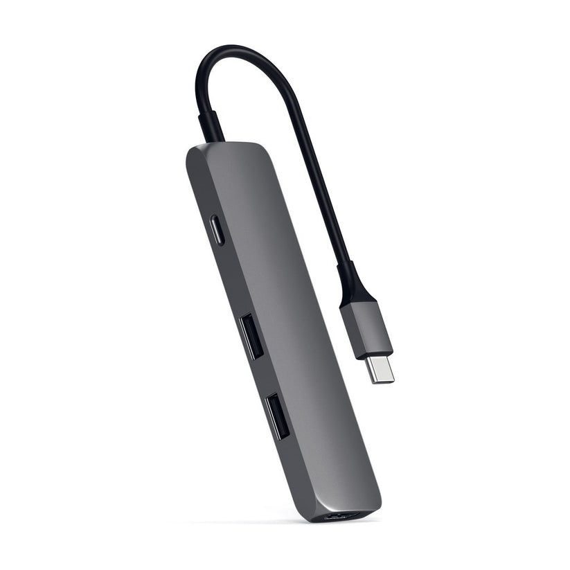 Adaptor Satechi Type-C MultiPort Adapter Slim (Space Gray) - iSTYLE RO