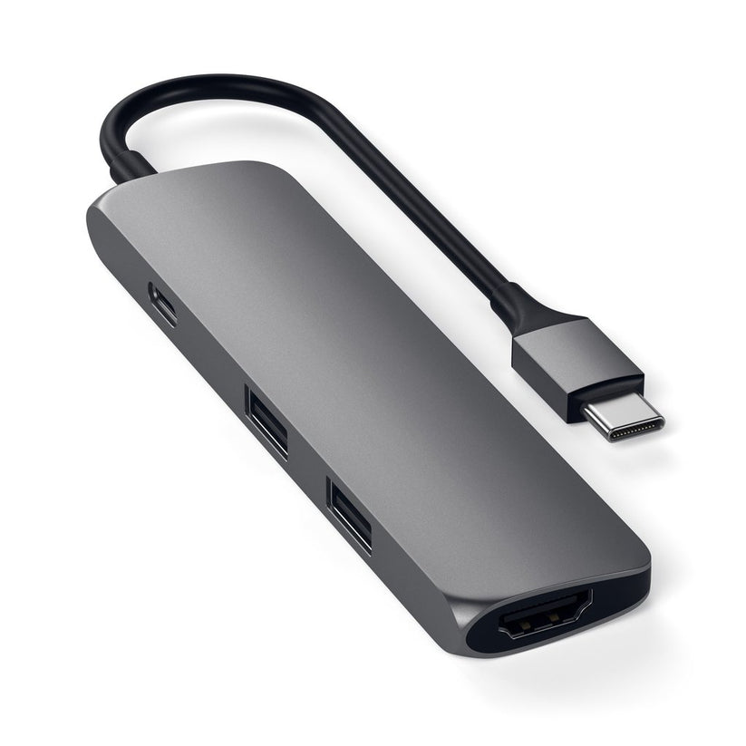 Adaptor Satechi Type-C MultiPort Adapter Slim (Space Gray) - iSTYLE RO