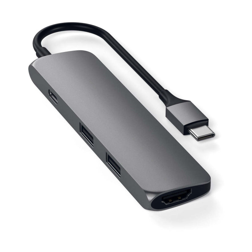 Adaptor Satechi Type-C MultiPort Adapter Slim (Space Gray) - iSTYLE RO
