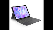 Husa cu tastatura Logitech Combo Touch pentru iPad Pro 11" M4, Negru, layout US - iSTYLE RO